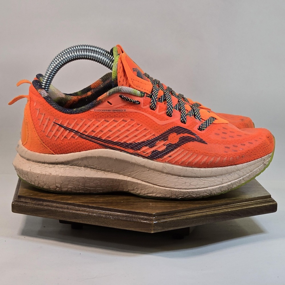Saucony Endorphin Speed 2 Shoes Womens Size 8 Orange Running PWRRUN PB S10688-45